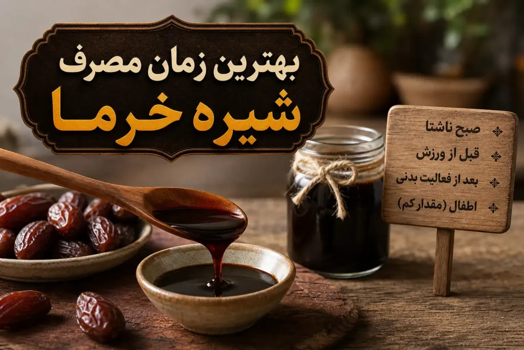 تصویر بهترین زمان مصرف شیره خرما