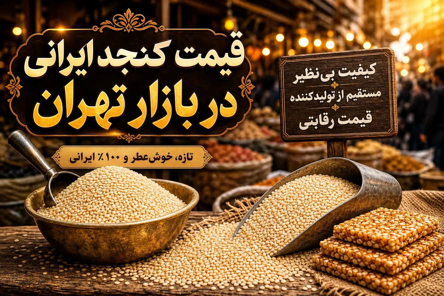 تصویر شاخص قیمت کنجد ایرانی در بازار تهران