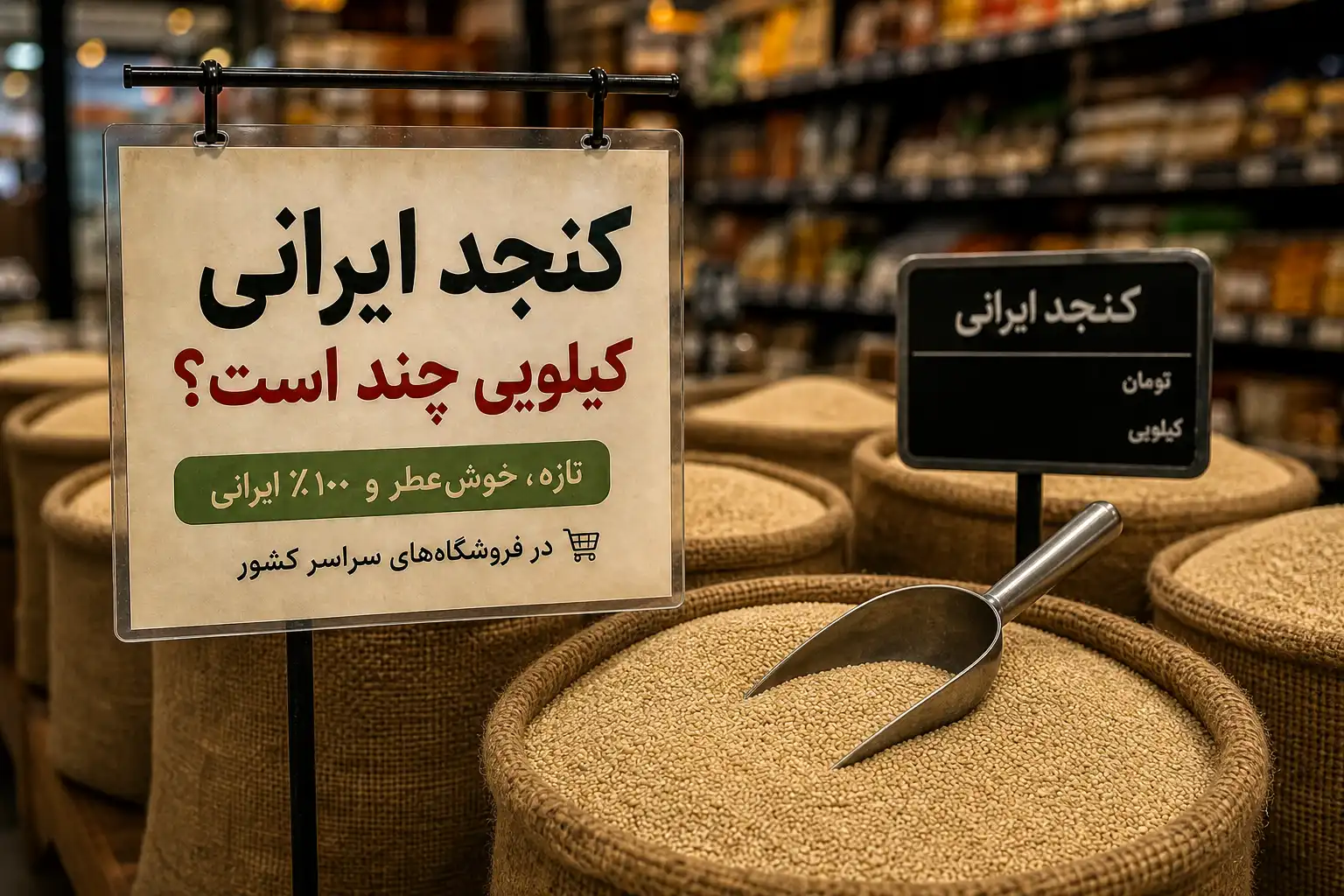 تصویر شاخص قیمت کنجد ایرانی کیلویی چنده؟